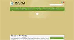 Desktop Screenshot of horiakiindia.com